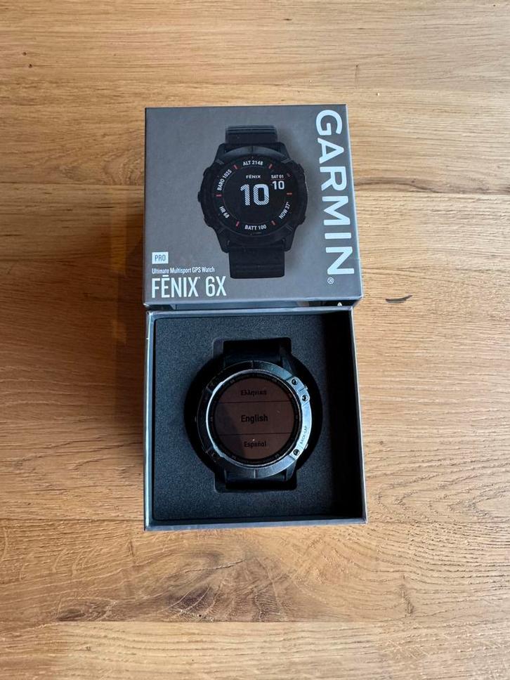 Garmin Fenix 6X Pro – 51mm, Sieraden, Tassen en Uiterlijk, Sporthorloges, Zo goed als nieuw, Android, Zwart, Afstand, Calorieverbanding