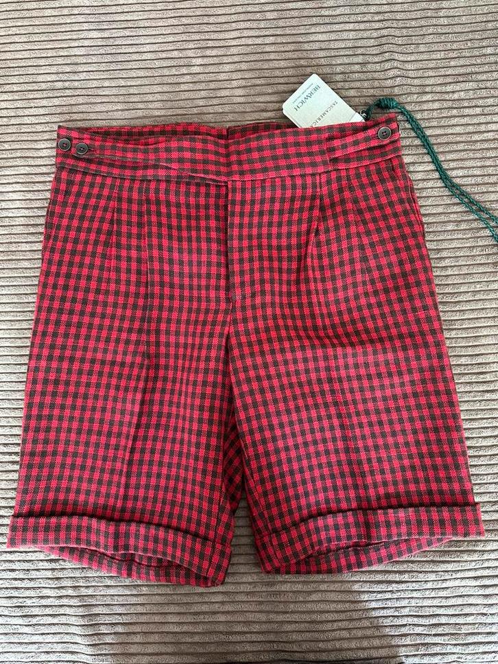 Berwich “Gurkha” korte broek linnen mt 48, 69,- incl, Kleding | Heren, Broeken en Pantalons, Nieuw, Maat 48/50 (M), Overige kleuren