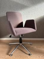 Mooie, verstelbare bureaustoel met zilveren poot, Ophalen, Zo goed als nieuw, Grijs, Bureaustoel