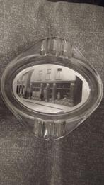 Vintage glazen asbak met originele foto van oude lunchroom, Ophalen of Verzenden, Zo goed als nieuw