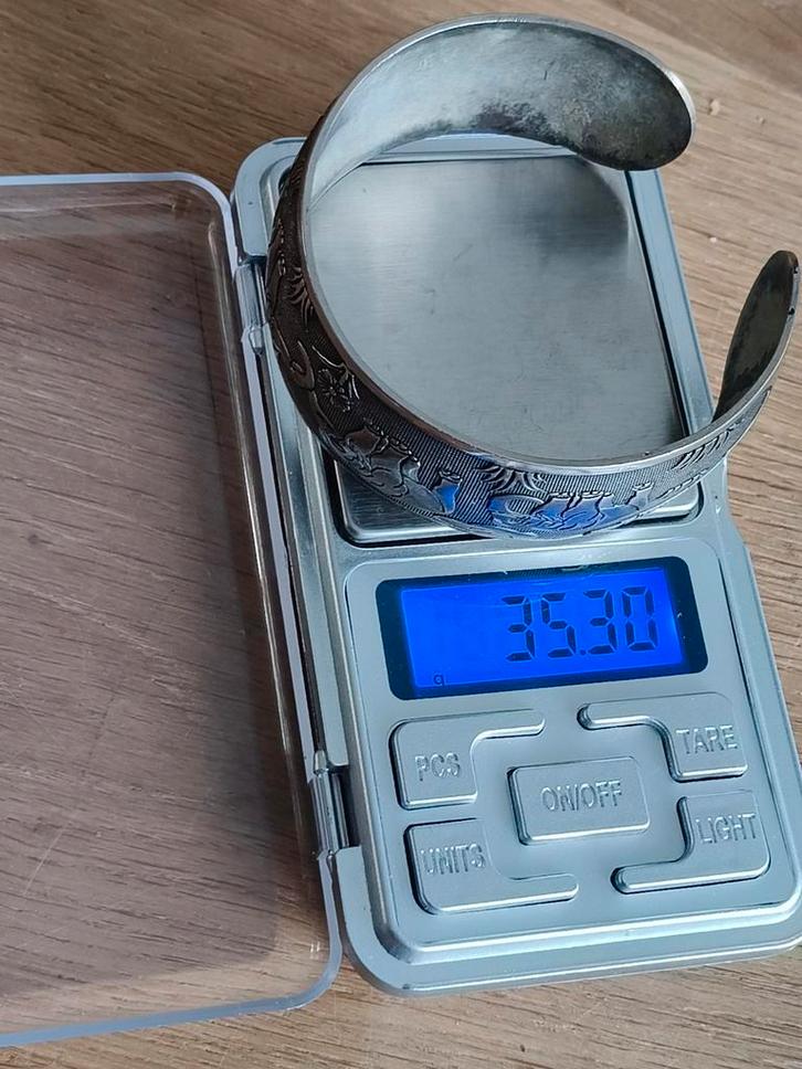 Vintage Zilveren Armband & Potje, Antiek en Kunst, Antiek | Goud en Zilver, Zilver, Ophalen of Verzenden