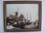 Schilderij met Hollands landschap, A. Rietdijk, Ophalen