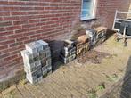 Gratis betonklinkers, deels geel en deels antraciet, Tuin en Terras, Beton, Gebruikt, Ophalen of Verzenden, Klinkers