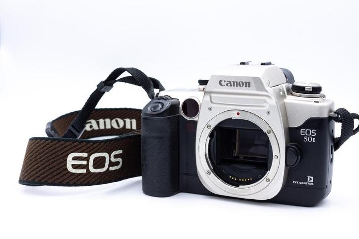 Canon EOS 50E (Eye Control) + Riem, Audio, Tv en Foto, Fotocamera's Analoog, Gebruikt, Spiegelreflex, Canon, Ophalen of Verzenden