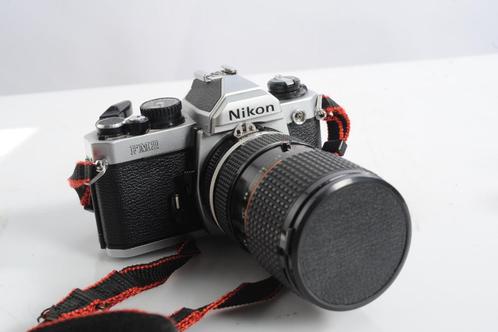 Nikon FM2 N chrome met 35-70mm F/3.5 zoom Nikkor, Audio, Tv en Foto, Fotocamera's Analoog, Zo goed als nieuw, Spiegelreflex, Nikon