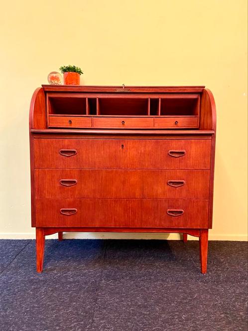 Vintage secretaire jaren 60/70 SMi zweden mid-century, Huis en Inrichting, Kasten | Secretaires, Gebruikt, Ophalen