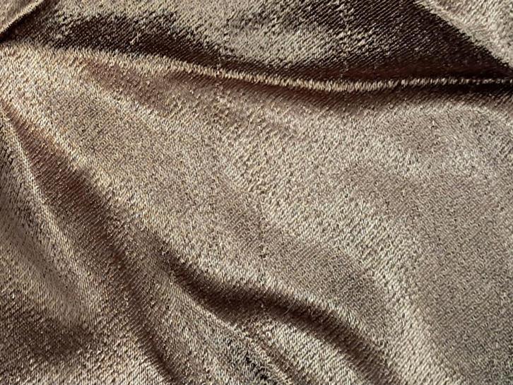 Lap brons kleurige viscose stof, Hobby en Vrije tijd, Stoffen en Lappen, Zo goed als nieuw, Overige materialen, 120 cm of meer