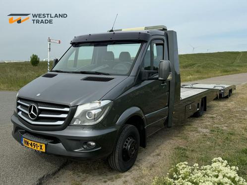 Mercedes Sprinter 519 3.0 Oprijwagen+aanhanger / Luchtvering, Auto's, Bestelauto's, Bedrijf, Te koop, ABS, Airbags, Airconditioning