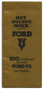 Ford V8 gulden boek brochure 1934, Zo goed als nieuw, Ford, Verzenden