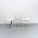 4 Vitra Eames Ea105 Wit  Netweave Chroom