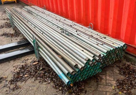 Gebruikte Steigerbuizen - 400 cm / 65 stuks - 48.3 mm!, Doe-het-zelf en Verbouw, Steigers, Zo goed als nieuw, Overige typen, Minder dan 2 meter