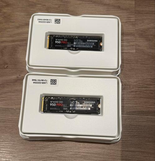 2x Samsung 950 Pro M.2 SSD - 256GB, Computers en Software, Harde schijven, Zo goed als nieuw, Desktop, Intern, SSD, SATA, Ophalen of Verzenden