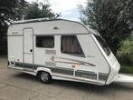 Beyerland Sprinter Sport 390 DV dwarsbed +treinzit licht, Caravans en Kamperen, Caravans, Overige typen, Bedrijf, Treinzit, 750 - 1000 kg