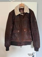 Te koop leren Timberland jas., Kleding | Heren, Jassen | Winter, Bruin, Maat 48/50 (M), Timberland, Ophalen of Verzenden