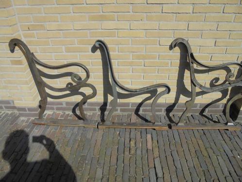 Antieke 6/8 persoons koperen Scheepsbank Tuinbank Kasteelban, Antiek en Kunst, Antiek | Koper en Brons, Koper, Ophalen