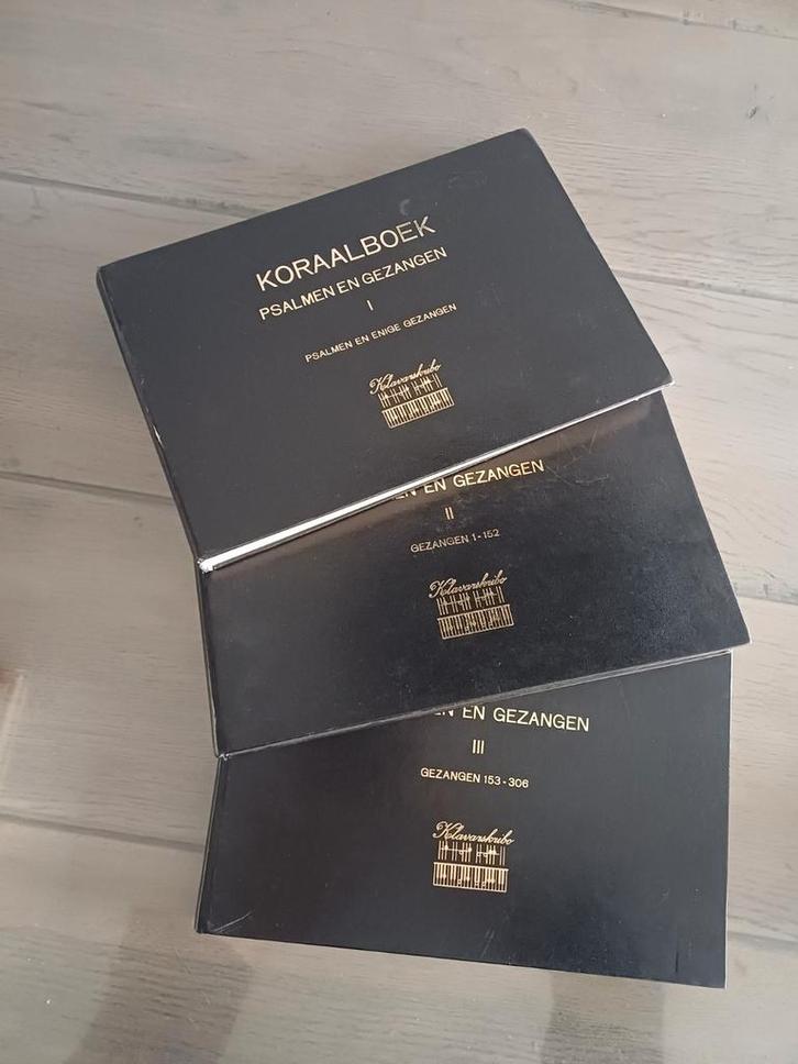 Koraalboek, Psalmen & Gezangen, 3 delen, Klavarskribo, Muziek en Instrumenten, Bladmuziek, Zo goed als nieuw, Ophalen