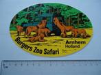 sticker oud Landrover Burgers zoo safari dierentuin dierenpa, Verzenden, Zo goed als nieuw, Bedrijf of Vereniging