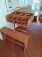 Klavecimbel, 2 klavieren en pedaal. Klop., Muziek en Instrumenten, Ophalen, Zo goed als nieuw