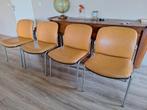 Bijzondere buisstoelen met lederen bekleding, Huis en Inrichting, Ophalen, Gebruikt, Overige kleuren