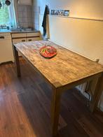 Eikenhouten Boerentafel - Robuust & Authentiek, Ophalen, Gebruikt, 100 tot 150 cm, Eikenhout