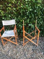 5 regisseur stoelen van hout, Gebruikt, Ophalen