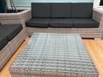 Tuinset 6 persoons met glazen tafelblad, Tuin en Terras, Tuinsets en Loungesets, Ophalen, Overige materialen, Gebruikt, Eettafel