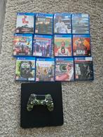 PlayStation 4 slim 1TB met controller en 12 games, Ophalen of Verzenden, Met 1 controller, Original, 500 GB
