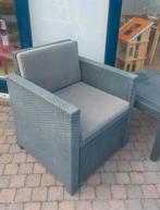 Allibert California Tuinset - 2Stoelen + Tafel incl. kussens, Tuin en Terras, Tuinsets en Loungesets, Kunststof, Gebruikt, Bijzettafel