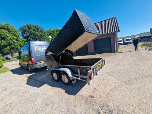 Dichte aanhanger met kap huif. Tandemasser geremd, Auto diversen, Aanhangers en Bagagewagens, Gebruikt, Ophalen