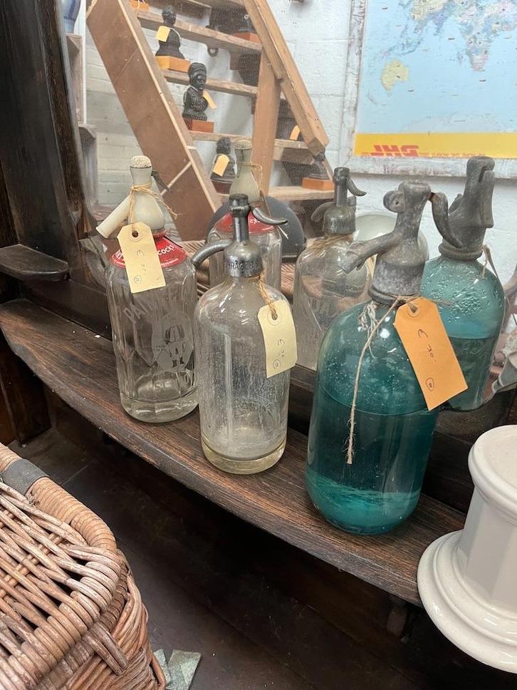 3 Antieke Spuitflessen, Antiek en Kunst, Curiosa en Brocante, Ophalen