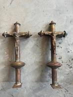 2 antieke religieuze kruisen, Ophalen of Verzenden