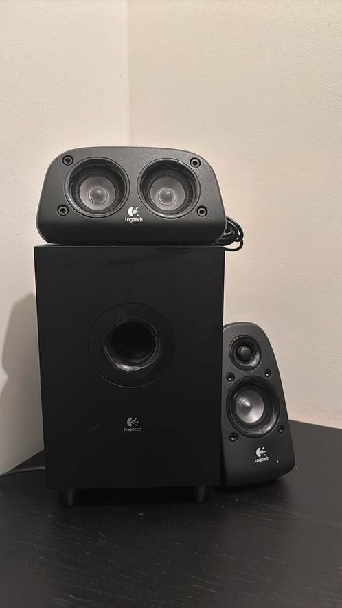 Logitec Z506 Surround Sound Speakers, Computers en Software, Pc speakers, Zo goed als nieuw, Ophalen of Verzenden
