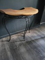Oude bijzet tafel jaren 70, Ophalen, Zo goed als nieuw, 50 tot 75 cm, 50 tot 100 cm