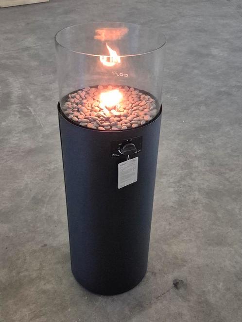 Cosiscoop pillar vuurzuil zwart Afmetingen Ø 36 x 106 cm, Tuin en Terras, Terrasverwarmers, Nieuw, Vloer, Ophalen