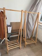Houten kledingrek (2 stuks te koop. Apart kan ook), Kleding | Dames, Kledingrekken, Ophalen, Zo goed als nieuw