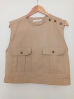 M Nieuw outdoor top beige 2 tasjes sportief voor vakantie, Maat 38/40 (M), Beige, MNG, Nieuw