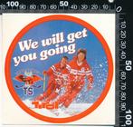 Sticker: Tiroler Schischule - We will get you going - Tirol, Verzamelen, Overige typen, Ophalen of Verzenden, Zo goed als nieuw