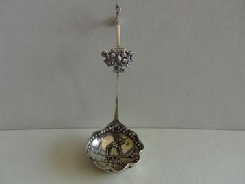 Antiek zilver XX1 roomlepel + molen Hollands zilver gekeurd beschikbaar voor biedingen