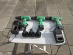 3 Hitachi draadloze boortollen, Ophalen of Verzenden, Gebruikt