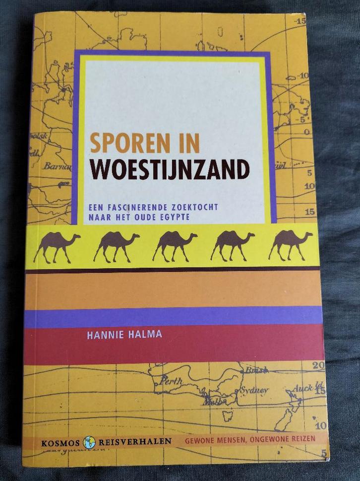 Hannie Halma - Sporen in woestijnzand / oude Egypte, Boeken, Reisverhalen, Zo goed als nieuw, Afrika, Ophalen of Verzenden