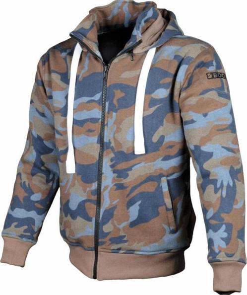 Hoodie Booster Core Versterkt Met Kevlar Desert, Motoren, Kleding | Motorkleding, Jas | textiel, Heren, Tweedehands, Ophalen of Verzenden