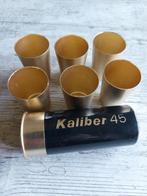 Borrelbekertjes of shotjes in de vorm van kaliber 45, Verzamelen, Glas en Borrelglaasjes, Ophalen, Overige typen