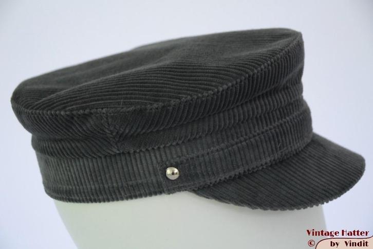 Vintage Kapiteinspet Chudarek grijs ribfluweel 56 unisex, Kleding | Dames, Hoeden en Petten, Gedragen, Pet, 56 of 57 cm (M, 7 of 7⅛ inch)