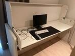 Bureau bed Denver - Wit / bed bureau Denver, Ophalen, Gebruikt, 90 cm, Eenpersoons