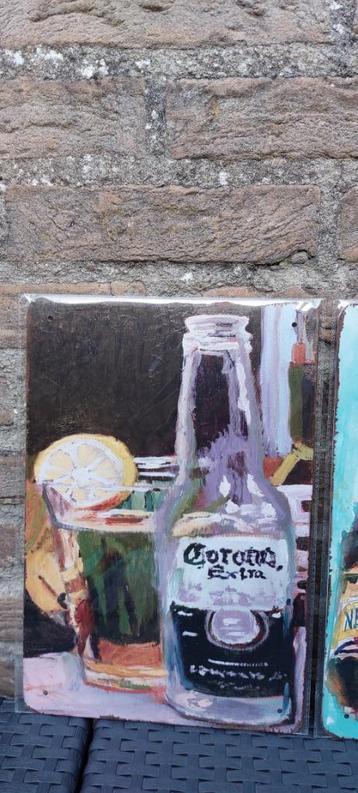 Metalen reclamebord Corona (nr9) beschikbaar voor biedingen