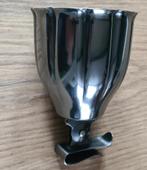 Verzilverd Lepelvaasje met bordklem, Ophalen of Verzenden, Gebruikt, Zilver