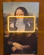 Nieuw schilderij van de Mona Lisa met neon led verlichting, Ophalen of Verzenden