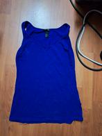 Blauw topje van H&M, maat m, Kleding | Dames, Tops, Maat 38/40 (M), H&M, Zo goed als nieuw, Zonder mouw
