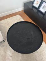 WOOOD bijzettafel Mesa XL rond zwart, Huis en Inrichting, Tafels | Salontafels, Gebruikt, 50 tot 100 cm, Rond, Ophalen of Verzenden