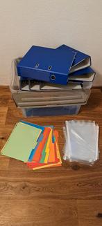 !!! 19x nette blauwe multomap gratis tabbladen insteekhoezen, Ophalen of Verzenden, Zo goed als nieuw